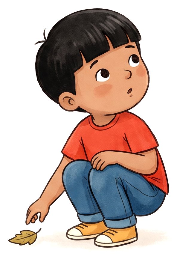 Arjun crouching