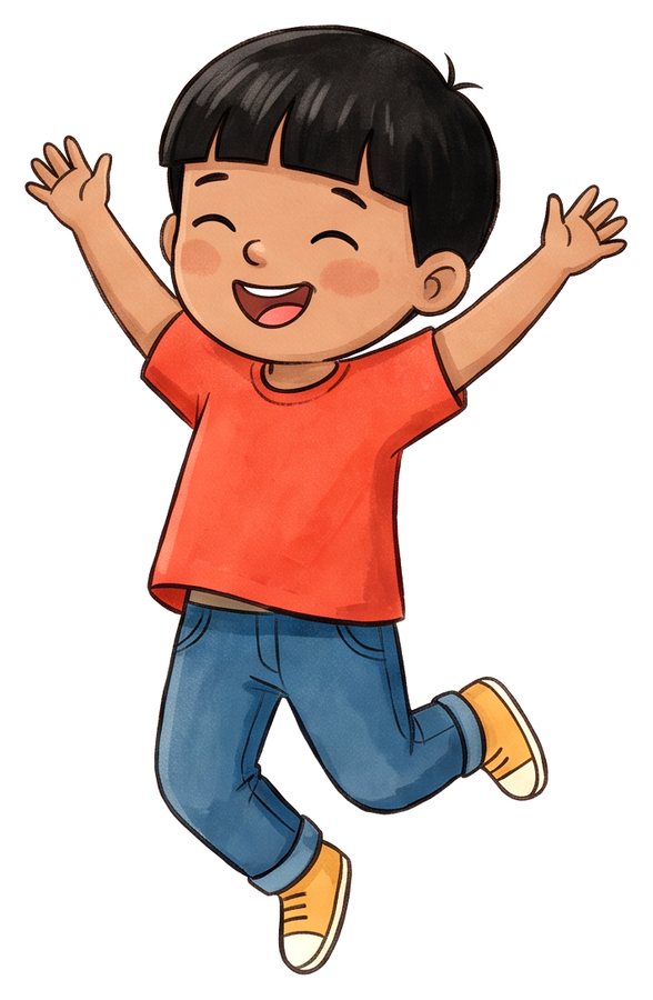 Arjun jumping